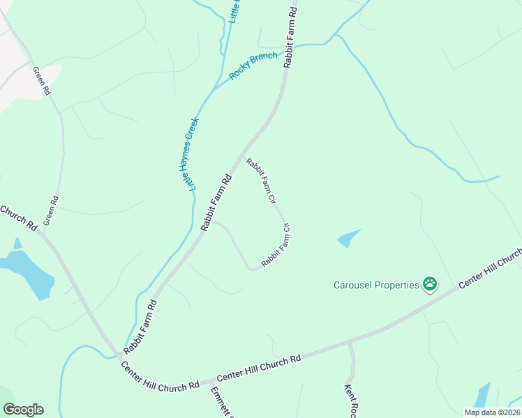 map of restaurants, bars, coffee shops, grocery stores, and more near 2350 Rabbit Farm Circle in Loganville