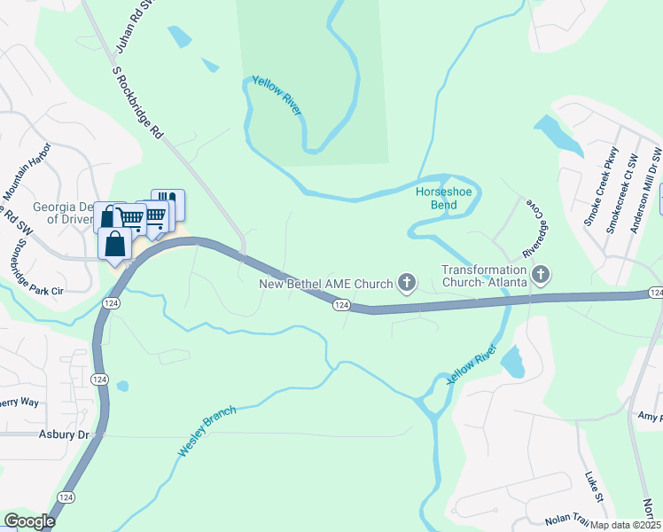 map of restaurants, bars, coffee shops, grocery stores, and more near 709 Harness Crescent in Lithonia