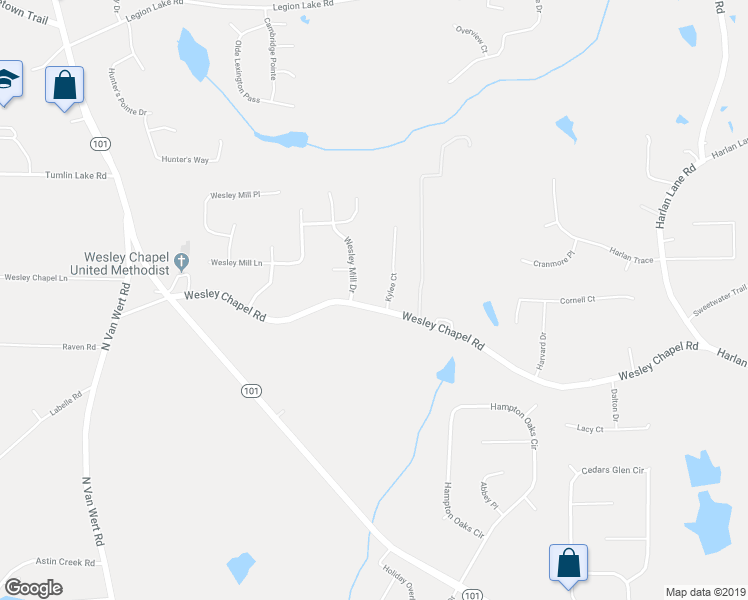 map of restaurants, bars, coffee shops, grocery stores, and more near 360 Wesley Chapel Road in Villa Rica