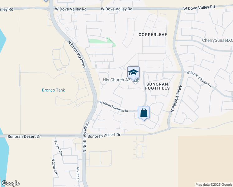 map of restaurants, bars, coffee shops, grocery stores, and more near 2226 West Calle De Sol in Phoenix