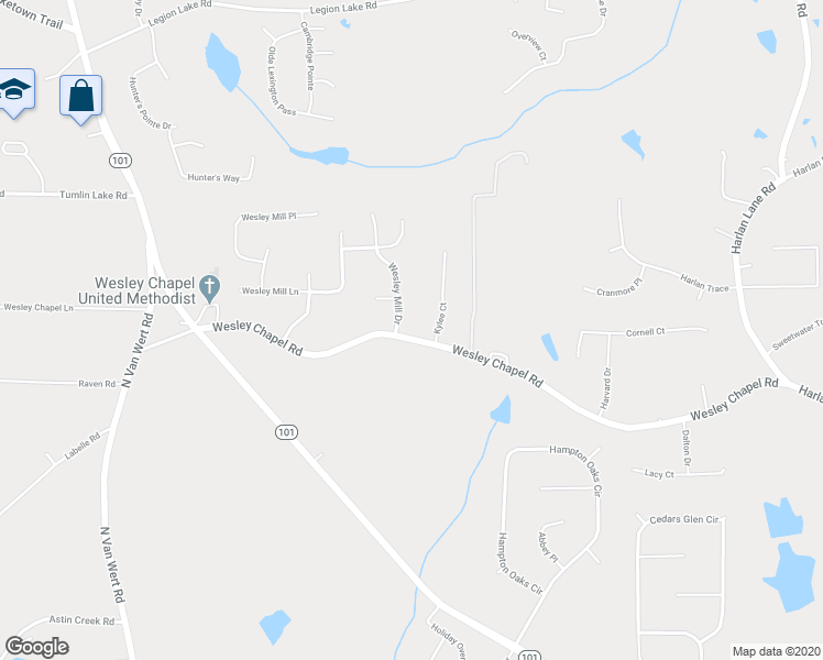 map of restaurants, bars, coffee shops, grocery stores, and more near 280 Wesley Chapel Road in Villa Rica