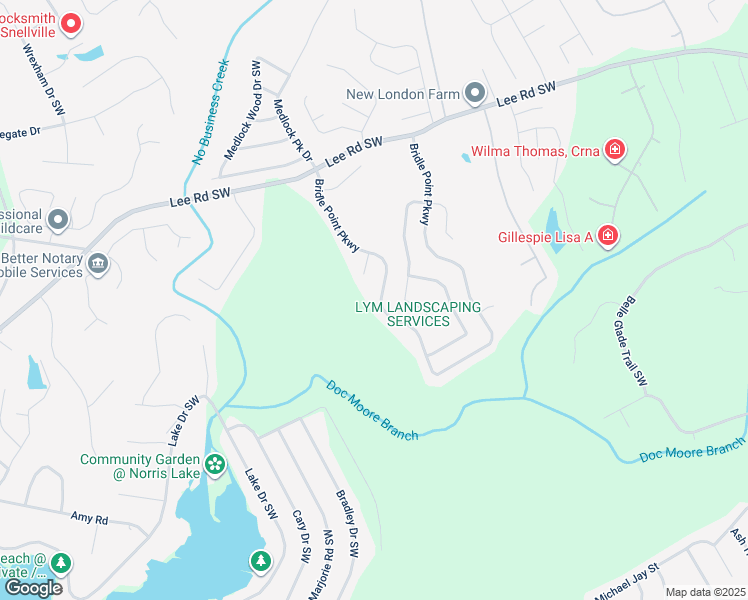 map of restaurants, bars, coffee shops, grocery stores, and more near 3912 Bridle Point Parkway in Snellville