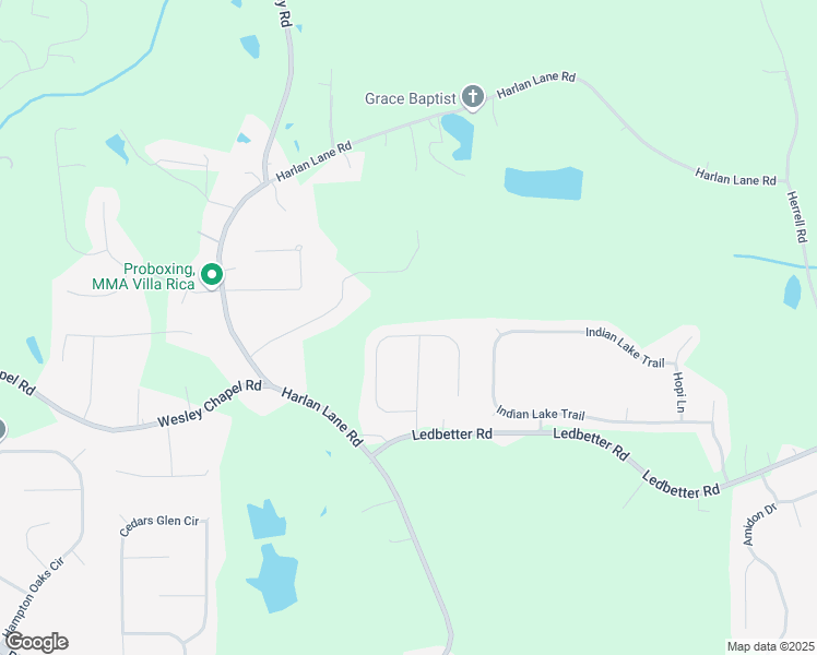 map of restaurants, bars, coffee shops, grocery stores, and more near 164 Cliff Court in Villa Rica