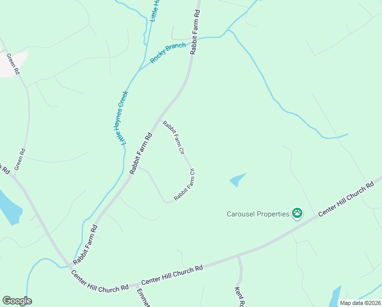 map of restaurants, bars, coffee shops, grocery stores, and more near 2350 Rabbit Farm Circle in Loganville