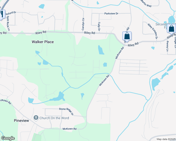 map of restaurants, bars, coffee shops, grocery stores, and more near 3380 Saddleton Way in Douglasville