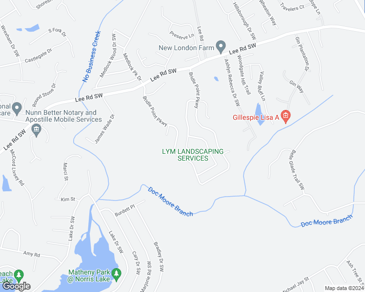 map of restaurants, bars, coffee shops, grocery stores, and more near 4253 Arabian Way Southwest in Snellville