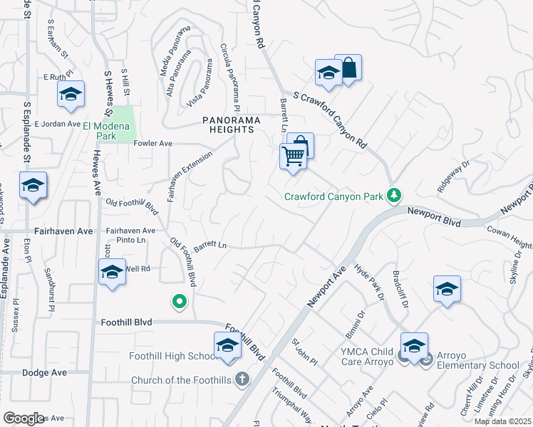 map of restaurants, bars, coffee shops, grocery stores, and more near 12922 Villa Rose Drive in Santa Ana