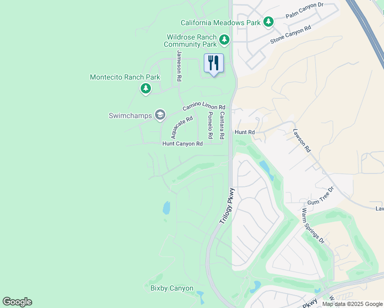 map of restaurants, bars, coffee shops, grocery stores, and more near 8834 Cuyamaca Street in Corona