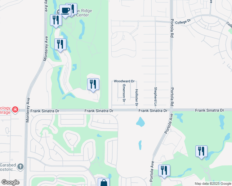 map of restaurants, bars, coffee shops, grocery stores, and more near 37763 Colebridge Street in Palm Desert