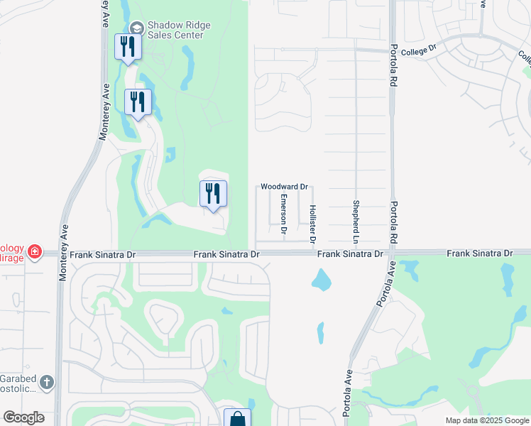 map of restaurants, bars, coffee shops, grocery stores, and more near 37763 Colebridge Street in Palm Desert