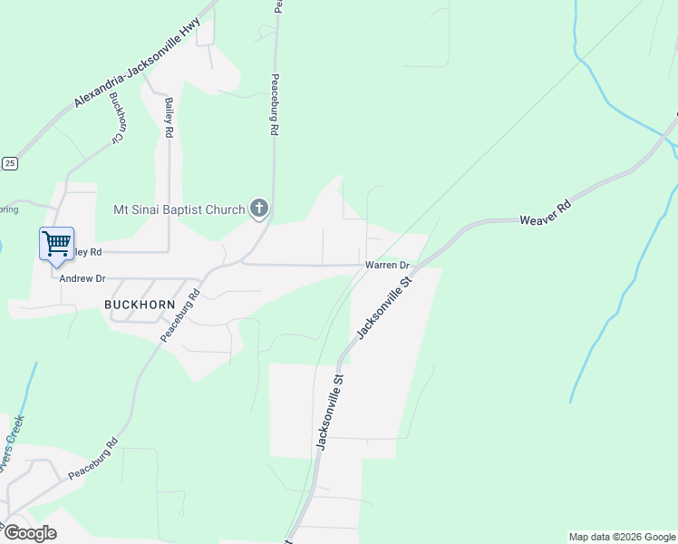 map of restaurants, bars, coffee shops, grocery stores, and more near 284 Warren Drive in Jacksonville