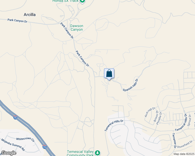 map of restaurants, bars, coffee shops, grocery stores, and more near 11101 Spanish Hills Drive in Corona