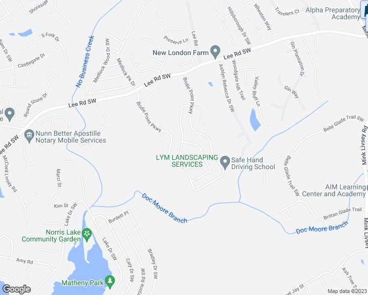 map of restaurants, bars, coffee shops, grocery stores, and more near 4222 Arabian Way Southwest in Snellville