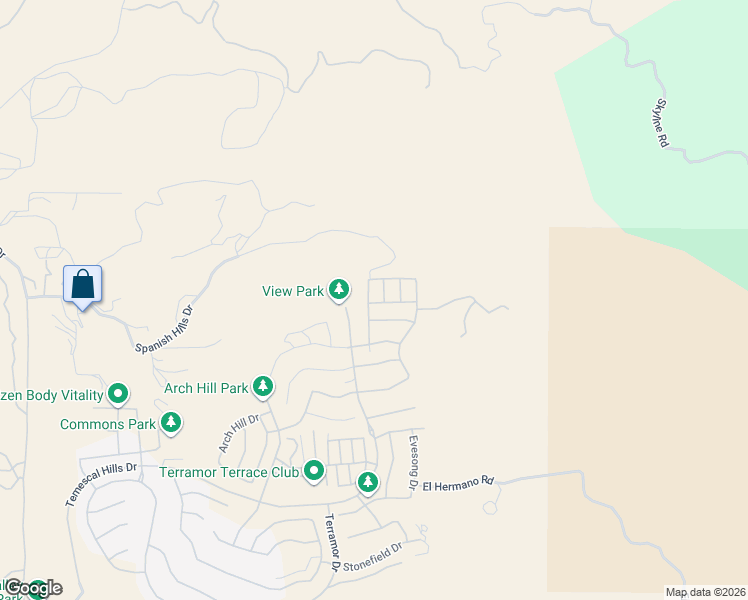 map of restaurants, bars, coffee shops, grocery stores, and more near 23698 Highvale Drive in Temescal Valley