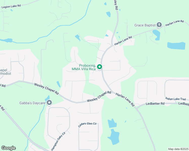 map of restaurants, bars, coffee shops, grocery stores, and more near 204 Arapahoe Court in Villa Rica