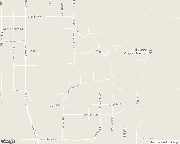 map of restaurants, bars, coffee shops, grocery stores, and more near 23560 Gunther Road in Menifee