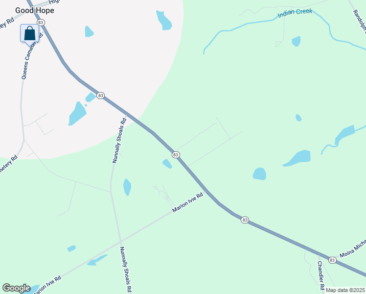 map of restaurants, bars, coffee shops, grocery stores, and more near 2842 Thomason Road in Good Hope