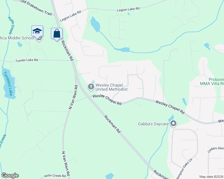 map of restaurants, bars, coffee shops, grocery stores, and more near 202 Wesley Mill Way in Villa Rica