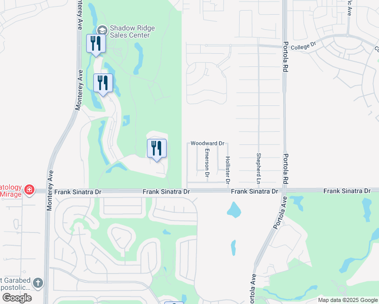 map of restaurants, bars, coffee shops, grocery stores, and more near 37650 Drexell Drive in Palm Desert