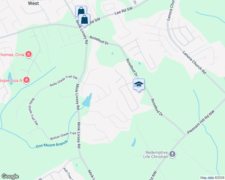 map of restaurants, bars, coffee shops, grocery stores, and more near 4608 Chafin Point in Snellville