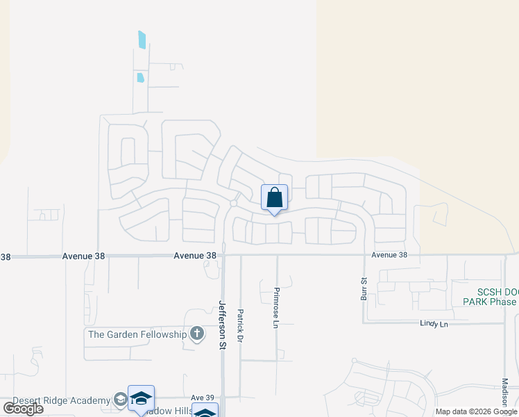 map of restaurants, bars, coffee shops, grocery stores, and more near 80127 Maramar Drive in Indio