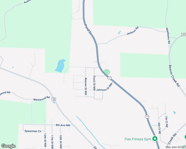 map of restaurants, bars, coffee shops, grocery stores, and more near 170 Finch Street Northwest in Vernon