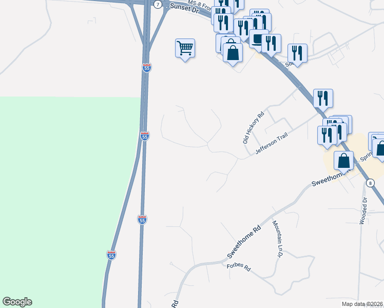 map of restaurants, bars, coffee shops, grocery stores, and more near 1-199 Tom Grant Road in Grenada
