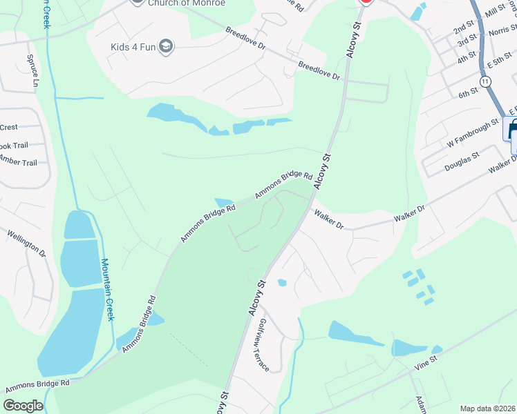 map of restaurants, bars, coffee shops, grocery stores, and more near 920 Clubside Drive in Monroe
