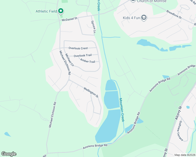 map of restaurants, bars, coffee shops, grocery stores, and more near 1010 Heritage Ridge Dr in Monroe
