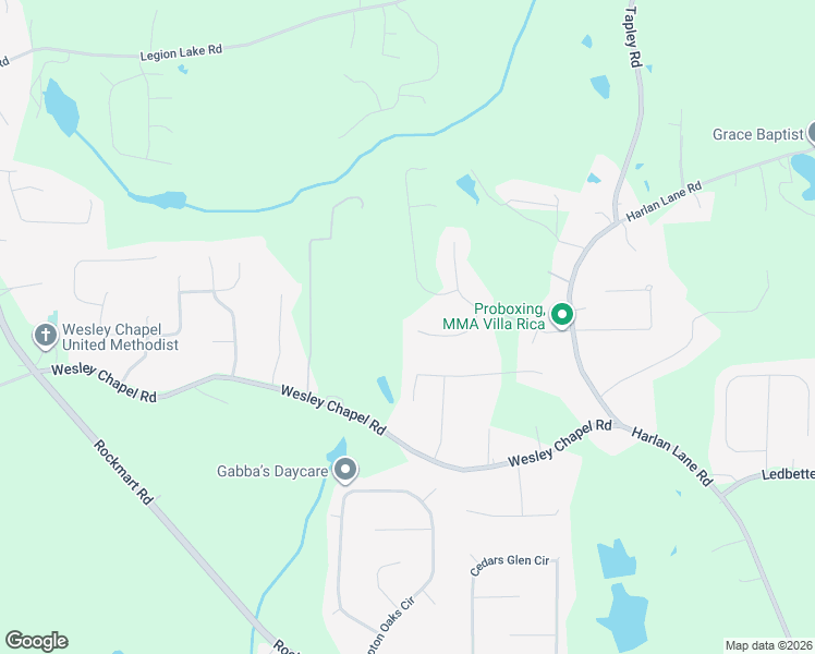 map of restaurants, bars, coffee shops, grocery stores, and more near 341 Cranmore Place in Villa Rica
