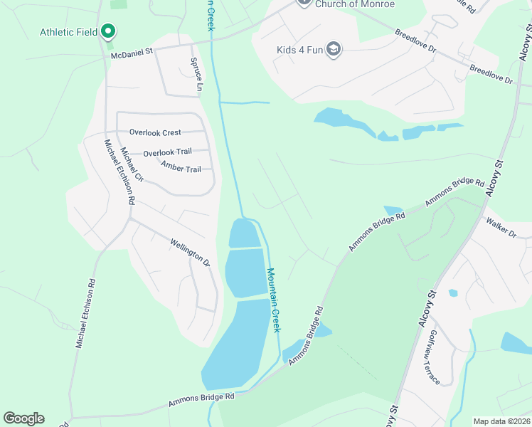 map of restaurants, bars, coffee shops, grocery stores, and more near 933 Tigers Way in Monroe