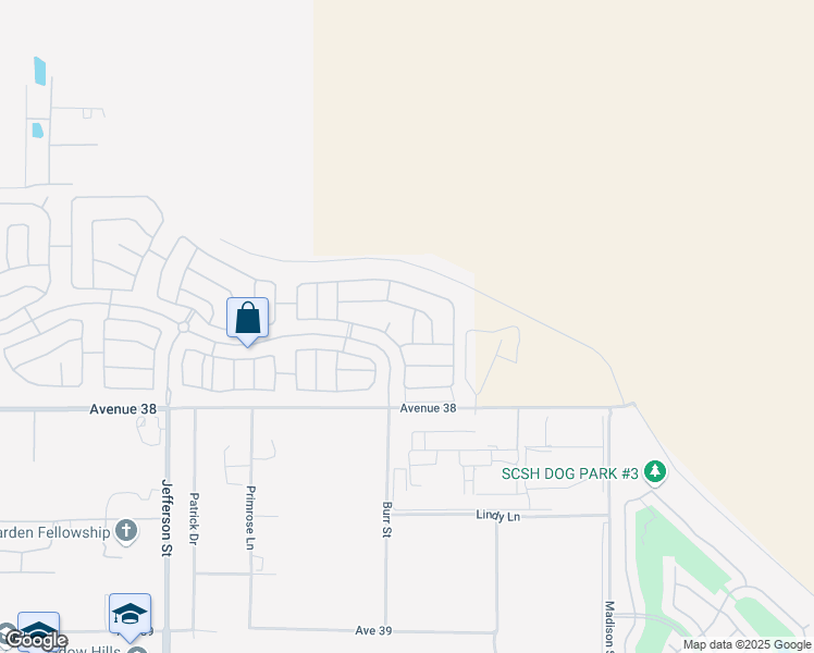 map of restaurants, bars, coffee shops, grocery stores, and more near 37635 Severn Place in Indio