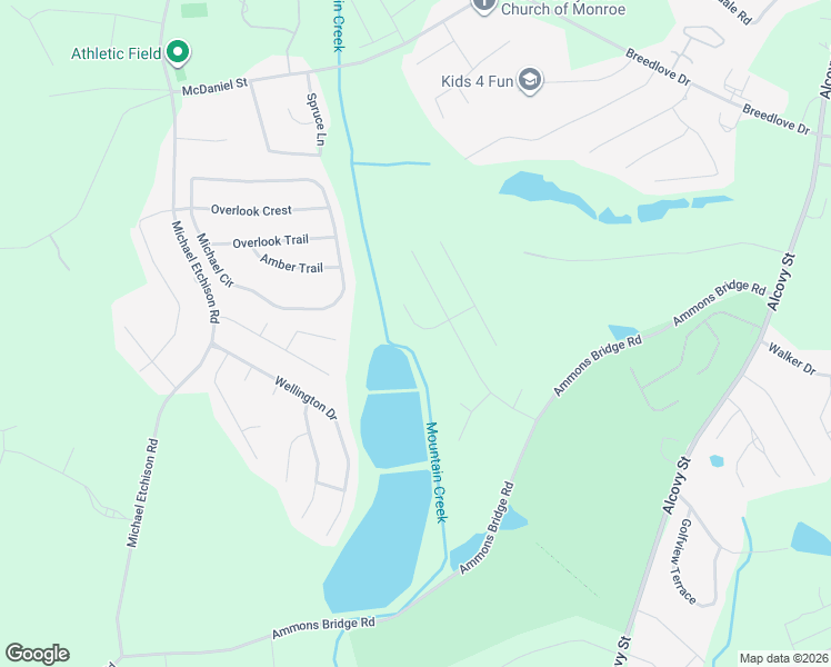 map of restaurants, bars, coffee shops, grocery stores, and more near 933 Tigers Way in Monroe