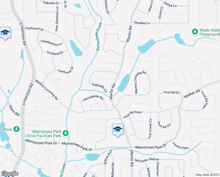 map of restaurants, bars, coffee shops, grocery stores, and more near 765 Martin Road in Stone Mountain