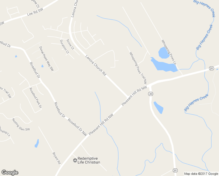 map of restaurants, bars, coffee shops, grocery stores, and more near 4810 Lenora Church Road in Snellville