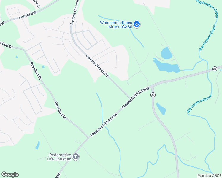 map of restaurants, bars, coffee shops, grocery stores, and more near 4810 Lenora Church Road in Snellville