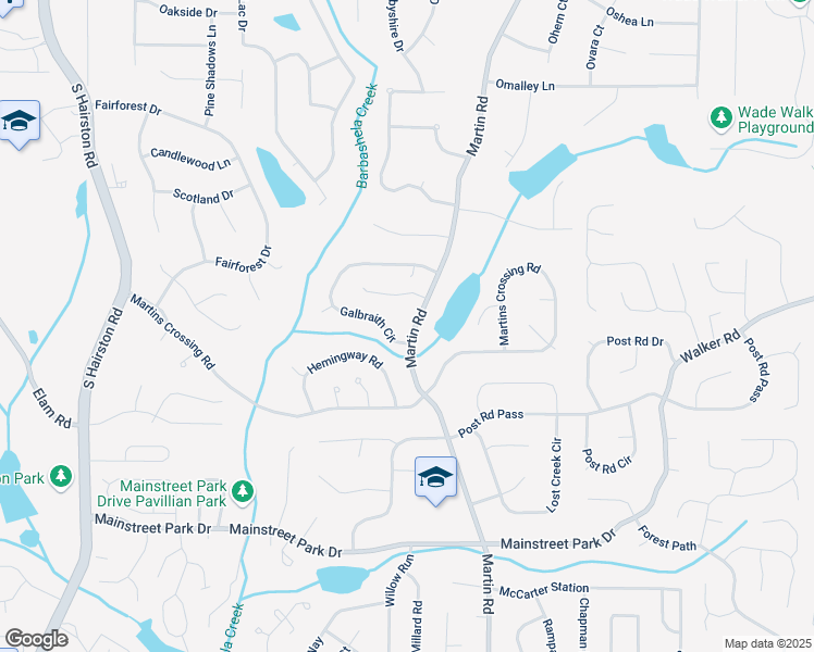 map of restaurants, bars, coffee shops, grocery stores, and more near 765 Martin Road in Stone Mountain