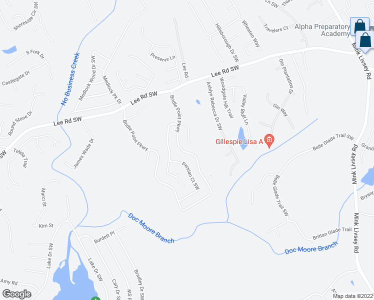 map of restaurants, bars, coffee shops, grocery stores, and more near 5195 Bridle Point Parkway in Snellville
