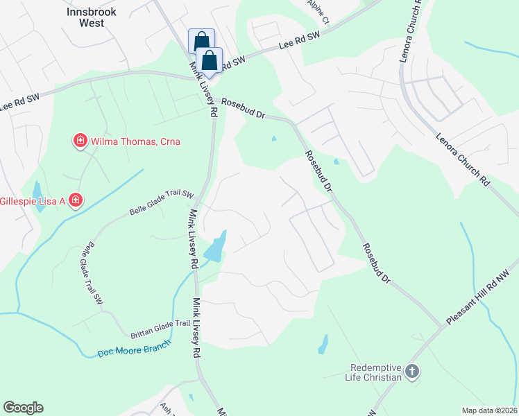 map of restaurants, bars, coffee shops, grocery stores, and more near 4558 Chafin Point in Snellville
