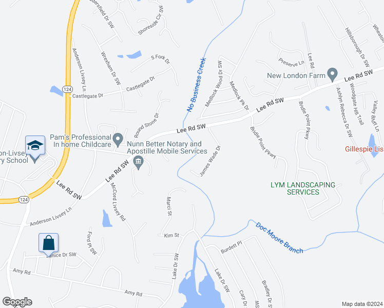 map of restaurants, bars, coffee shops, grocery stores, and more near 4222 Raptor Place in Snellville