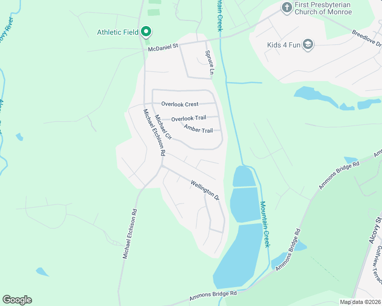 map of restaurants, bars, coffee shops, grocery stores, and more near 808 Heritage Trce in Monroe