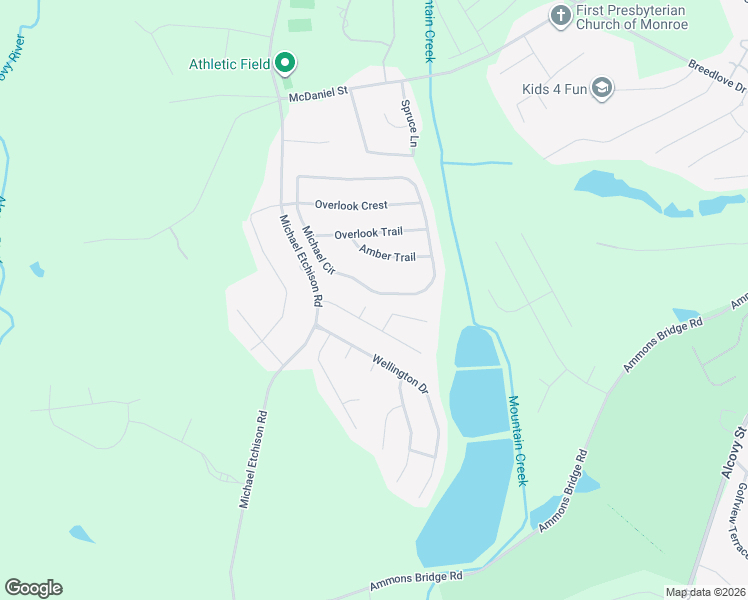 map of restaurants, bars, coffee shops, grocery stores, and more near 808 Heritage Trce in Monroe