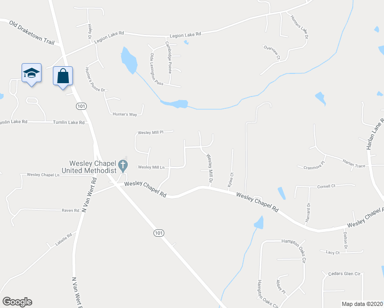 map of restaurants, bars, coffee shops, grocery stores, and more near 112 Wesley Mill Drive in Villa Rica