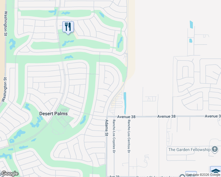 map of restaurants, bars, coffee shops, grocery stores, and more near in Palm Desert