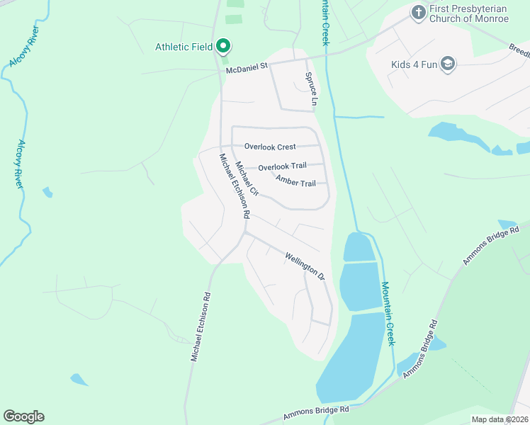 map of restaurants, bars, coffee shops, grocery stores, and more near 649 Michael Circle in Monroe