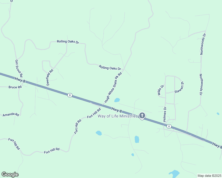 map of restaurants, bars, coffee shops, grocery stores, and more near 142 Hugh White State Park Road in Grenada