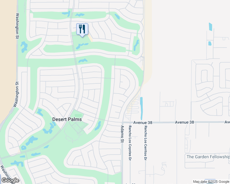 map of restaurants, bars, coffee shops, grocery stores, and more near 37512 Pineknoll Avenue in Palm Desert