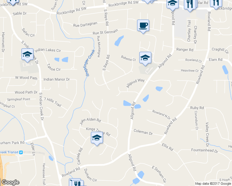 map of restaurants, bars, coffee shops, grocery stores, and more near 4232 Nelby Drive in Stone Mountain