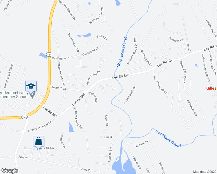 map of restaurants, bars, coffee shops, grocery stores, and more near 4292 Raptor Place in Snellville