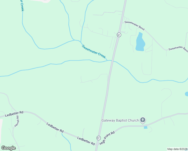 map of restaurants, bars, coffee shops, grocery stores, and more near 1385 Georgia 61 in Lithia Springs